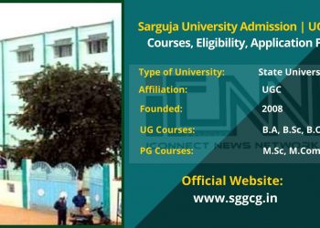 Sarguja University Admission 2022