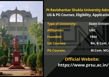 Pt Ravishankar Shukla University Admission 2022